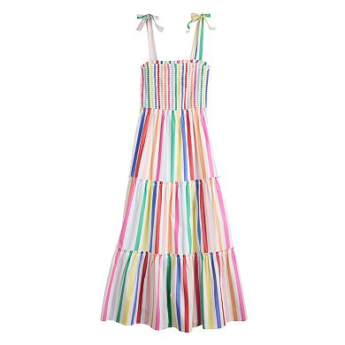 Women's DRAPER JAMES RSVP™ Tiered Maxi Dress with Bow Straps