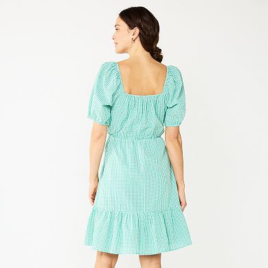 Women's DRAPER JAMES RSVP Puff-Sleeve Surplice Dress
