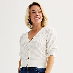 Kohls short on sale sleeve cardigan