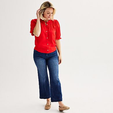 Women's Draper James Wide-Leg Crop Pants