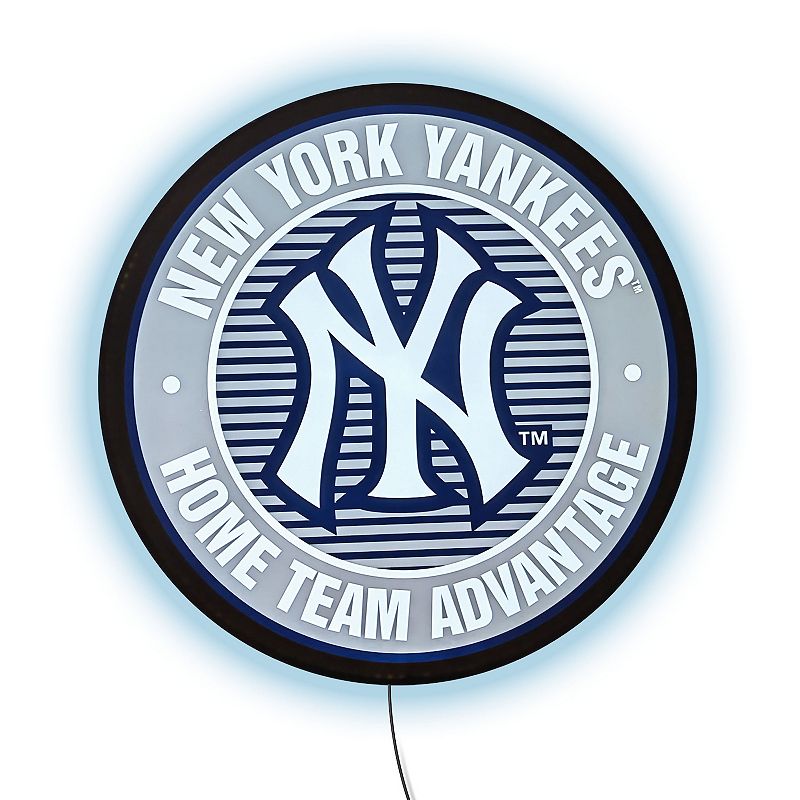 New York Yankees Home Team Advantage LED Wall Décor, Blue