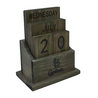 St. Louis Cardinals Wood Block Calendar