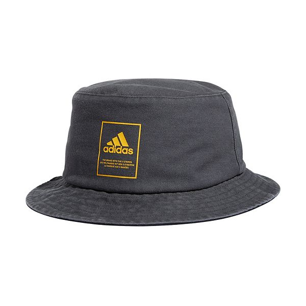 Adidas Men's Lifestyle Bucket Hat, Black/Grey / OSFA