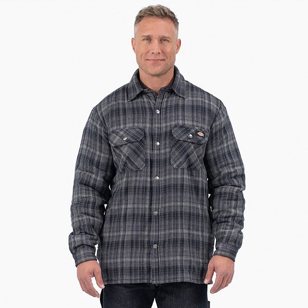 Men's Dickies Hydroshield Flannel High-Pile Fleece Shirt Jacket