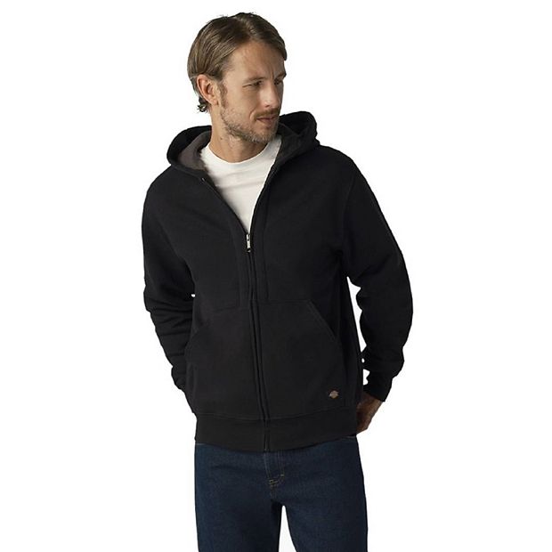 Men s Dickies Thermal Lined Full Zip Fleece Hoodie