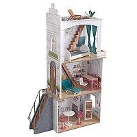 KidKraft Rowan Wooden Terrace Dollhouse with 13 Accessories Deals