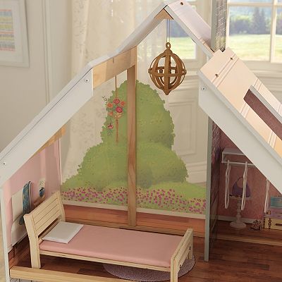 KidKraft Zoey Wooden Dollhouse with EZ Kraft Assembly