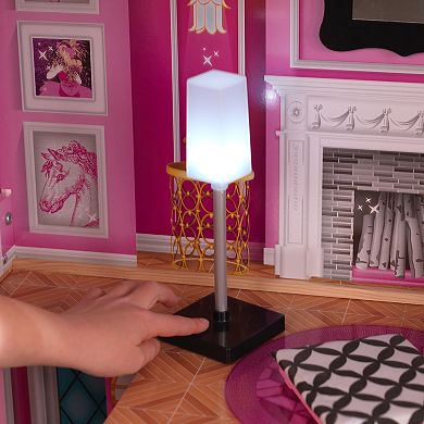 KidKraft Shimmer Mansion Wooden Dollhouse for 12-Inch Dolls & 30-Piece Accessories