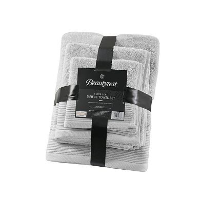 Beautyrest Nuage Luxurious Antimicrobial 6-piece Bath Towel Set