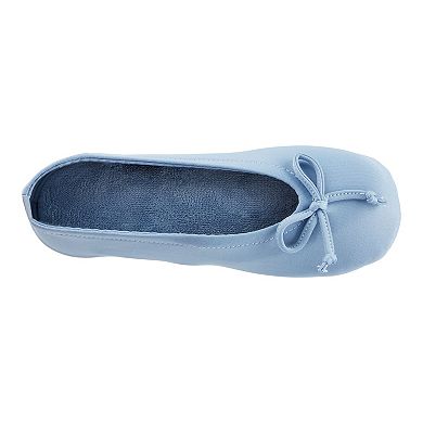 isotoner 4-way Stretch Satin Comfort Women's Ballerina Slippers