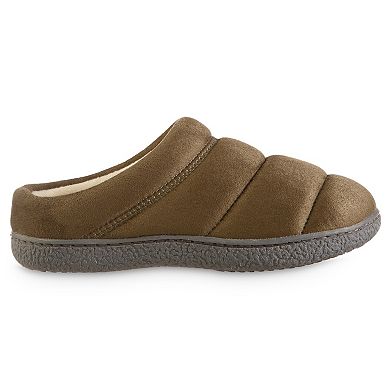 isotoner Memory Foam Microsuede Puffer Comfort Hoodback Women's Slippers