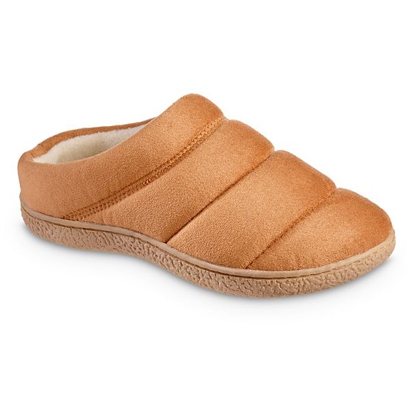 isotoner Memory Foam Microsuede Puffer Comfort Hoodback Women's Slippers