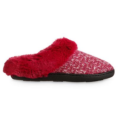 isotoner Sweater Knit Samantha Hoodback Women s Slippers