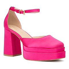 Womens Pink Block Heel Pumps Heels Shoes Kohl s