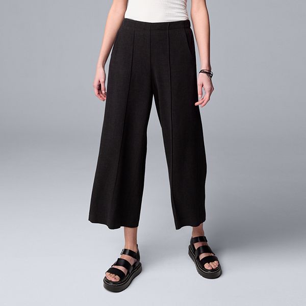 Women's Simply Vera Vera Wang High Rise Pintuck Capri Pants