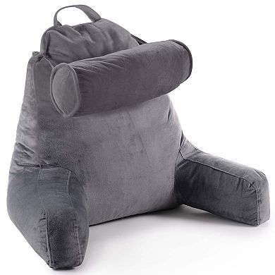 Cheer Collection TV &  Reading Pillow with Detachable Cervical Bolster Backrest , Washable
