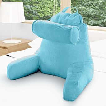 Cheer Collection TV & Reading Pillow with Detachable Cervical Bolster Backrest , Washable