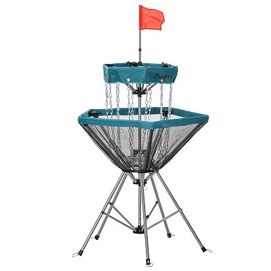 Disc Golf Target W/ High Visibility Chains, Easy Set Up & Storage For Backyard