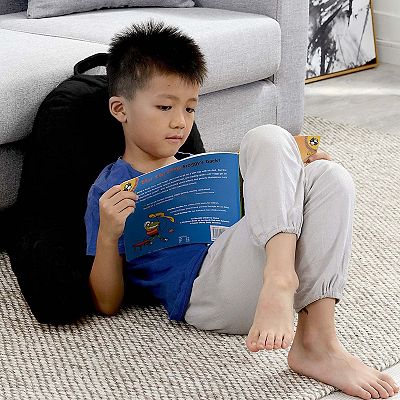 Cheer Collection Kids Size Reading Pillow with Arms for Sitting Up in Bed