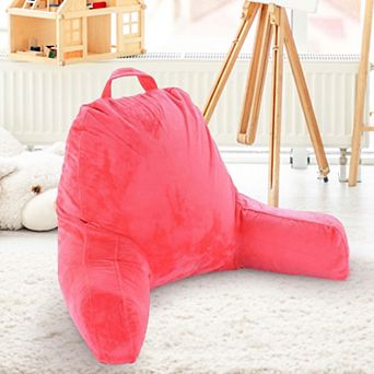 Cheer Collection Kids Size Reading Pillow with Arms for Sitting Up in Bed