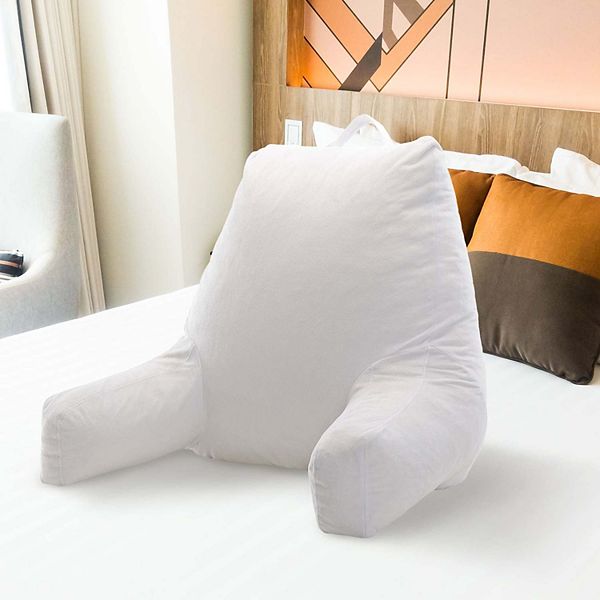 Cheer Collection Backrest Reading Pillow Plush Fiber Filled TV and