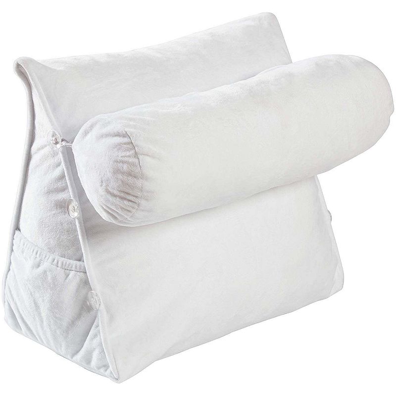 Cheer Collection Round Donut Pillow - White