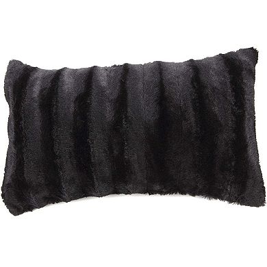 Cheer Collection Faux Fur Throw Pillow Cover 20"x20"