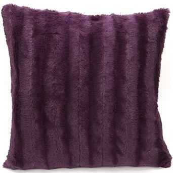 Cheer Collection Faux Fur Throw Pillow Cover 20"x20"