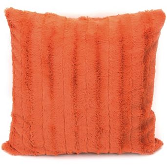 Cheer Collection Faux Fur Throw Pillow Cover 20"x20"