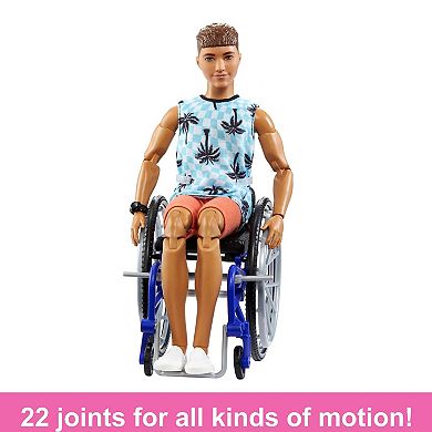Ken® Fashionista Doll With Wheelchair & Ramp