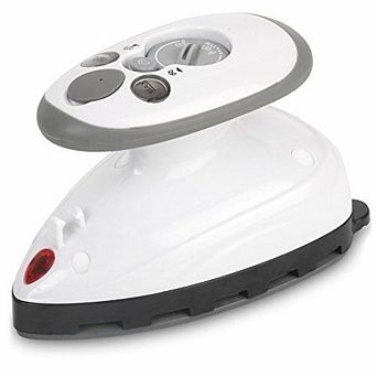 Ivation No-Drip Mini Steam Iron Dual Voltage Non-Stick Ceramic Soleplate