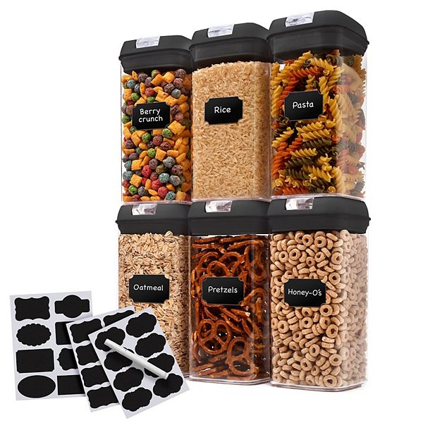 Cheer Collection One Size Airtight Food Storage Containers Set of 6