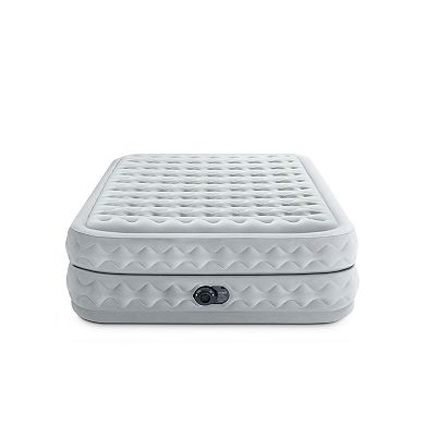 Intex 64489ED Dura Beam Supreme Air Flow Air Mattress with Built In Pump, Queen