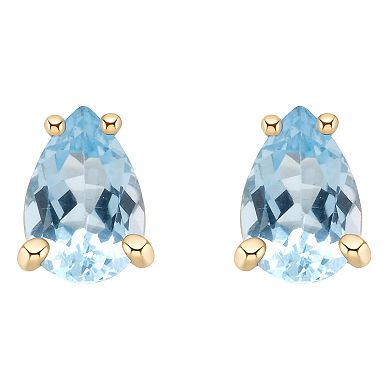 Celebration Gems 14k Gold Gemstone Stud Earrings