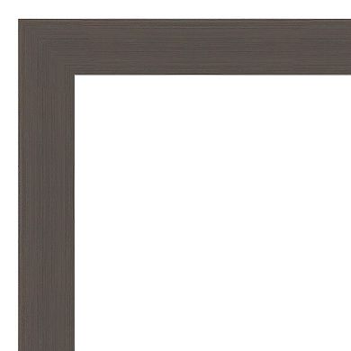 Amanti Art Brushed Nickel Finish Bathroom Wall Mirror