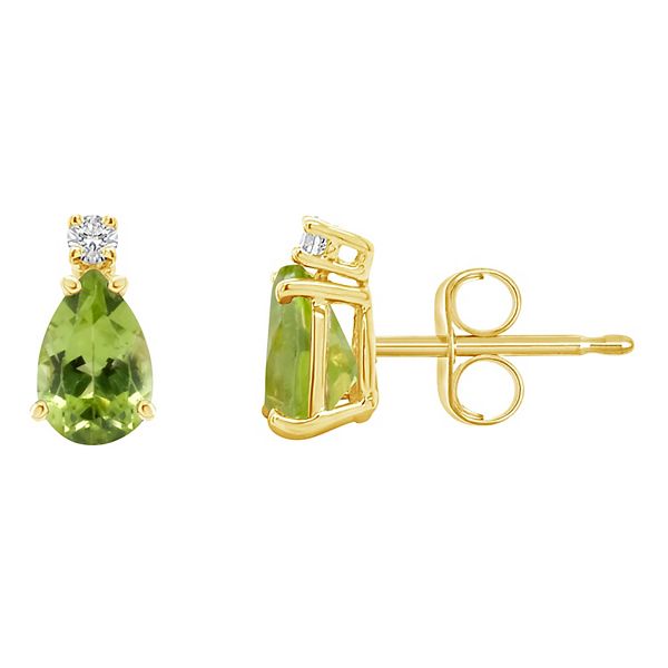 Gems of Distinction 14K Gold 0.32ctw Diamond Floral Stud Earrings main image 1
