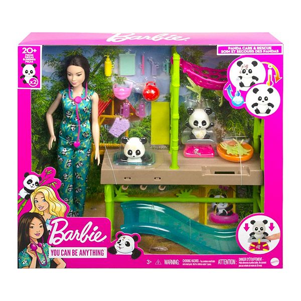 Barbie Doll Panda Care and Rescue Playset