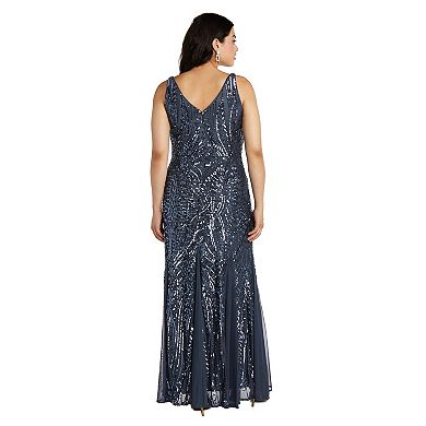 Women's Nightway Long Sleeveless Evening Gown