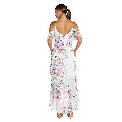 Women's Nightway Floral Off-The-Shoulder High-Low Dress