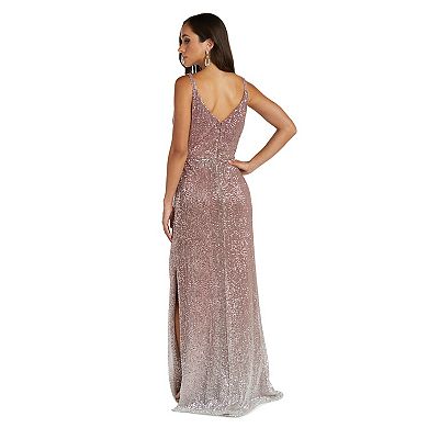 Women's Nightway Sequin Evening Gown