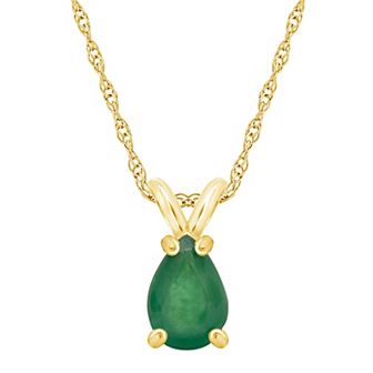 Celebration Gems 14k Gold Gemstone Pendant Necklace