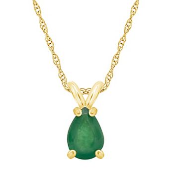 Celebration Gems 14k Gold Gemstone Pendant Necklace