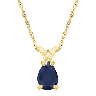 Celebration Gems 14k Gold Gemstone Pendant Necklace