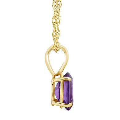 Celebration Gems 14k Gold Gemstone Pendant Necklace