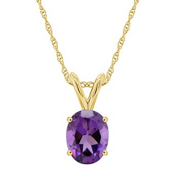 Celebration Gems 14k Gold Gemstone Pendant Necklace