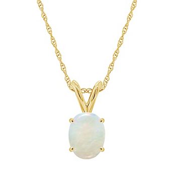 Celebration Gems 14k Gold Gemstone Pendant Necklace