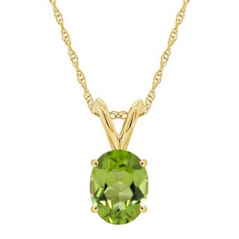 Celebration Gems 14k Gold Gemstone Pendant Necklace