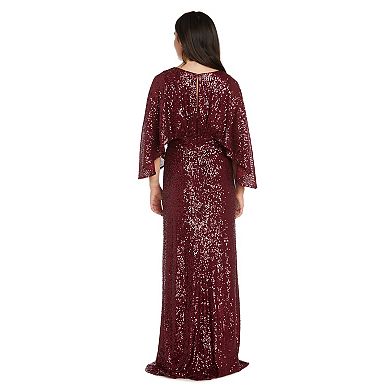 Women's Nightway Faux Wrap Evening Gown