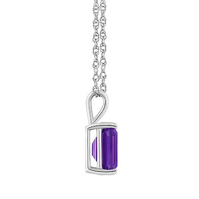 Celebration Gems 14k White Gold Gemstone Pendant Necklace