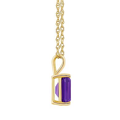 Celebration Gems 14k Gold Gemstone Pendant Necklace